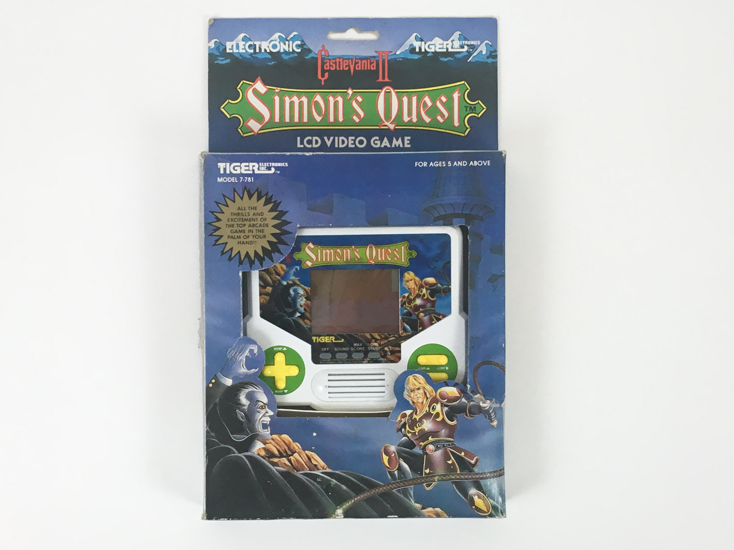 Boxed Tiger Castlevania II Simons Quest LCD Handheld Game | JunkSave