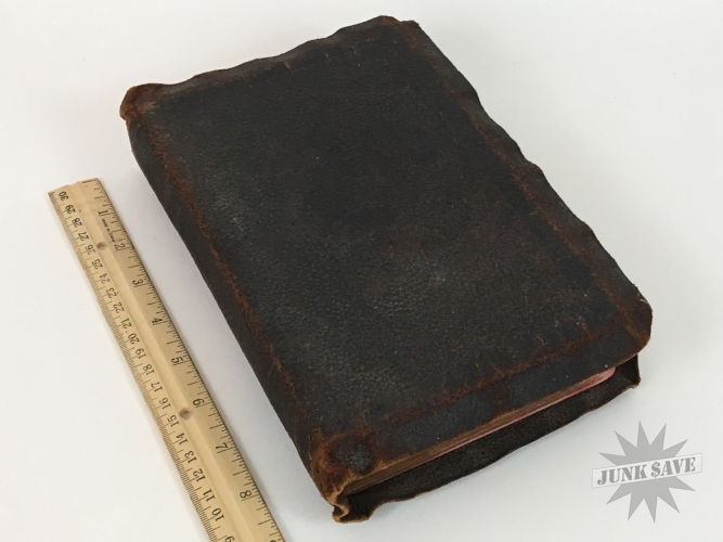 Antique Leather Bible 1890s Family Isenberger Seeley Martinson Gillette