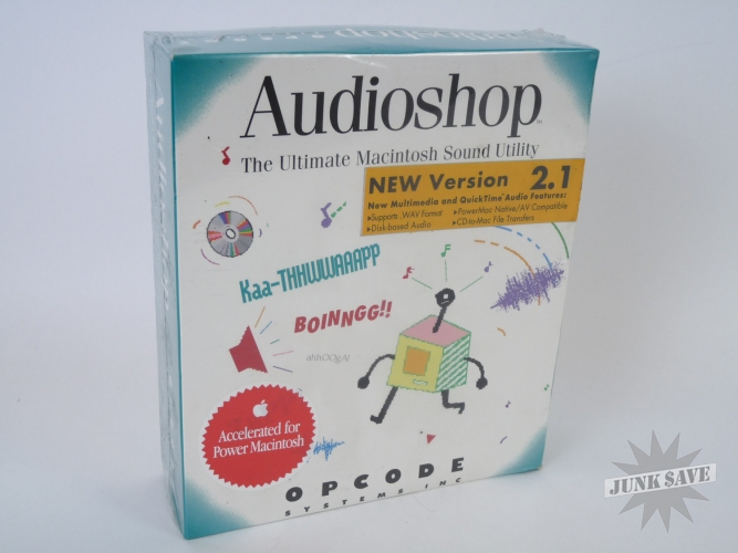 Audioshop Macintosh Software Version 2.1 by Opcode SEALED Vintage