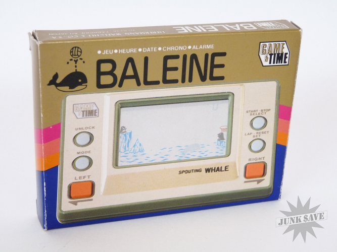 Baleine Whale Game Watch Matsushima LCD Game Play &amp; Time NEW