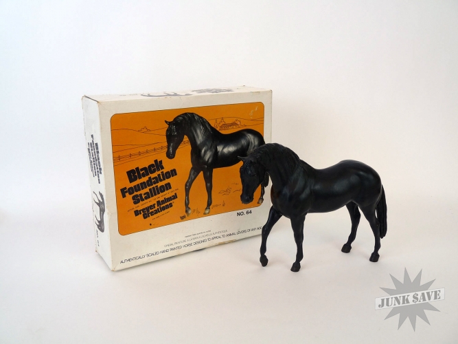 Breyer Horse Black Foundation Stallion #64 Vintage with Box