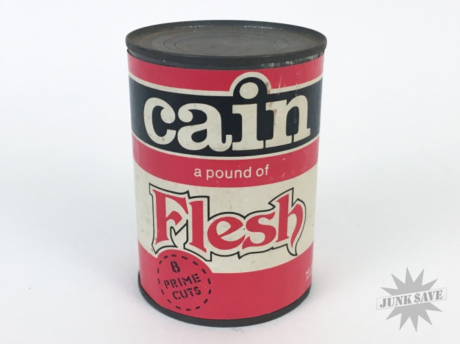 Cain A Pound Of Flesh Promotional Can From Vinyl Record