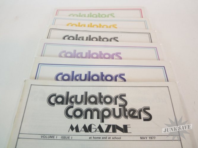 Calculators Computers Vintage Magazine Lot 6 Backissues 1977 1978 First Issue