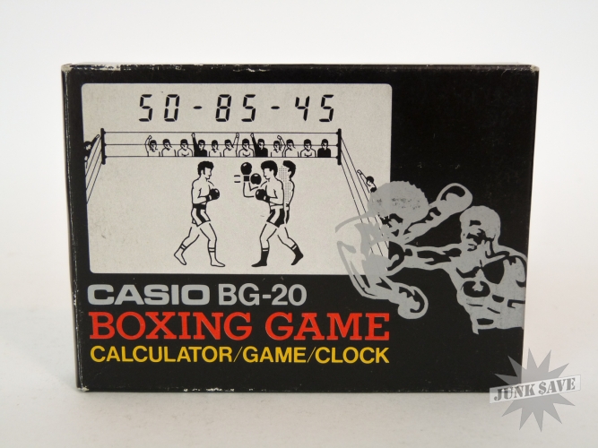 Casio Boxing Game Calculator BG-20 LCD Electronic Game Broken but Minty