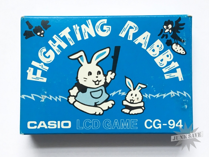 Casio LCD Fighting Rabbit CG-94 Handheld Game NOS