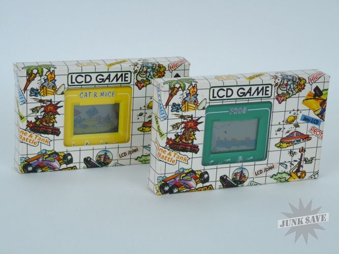 Lot 2 Mini-Arcade LCD Frogs Cat And Mice Rare Game Watch Handhelds