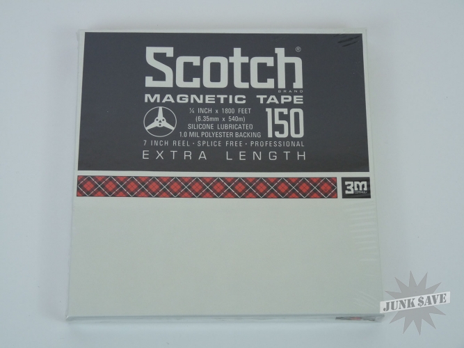 3 Sealed New Scotch 150 Magnetic Recording Tape 1/4-inch