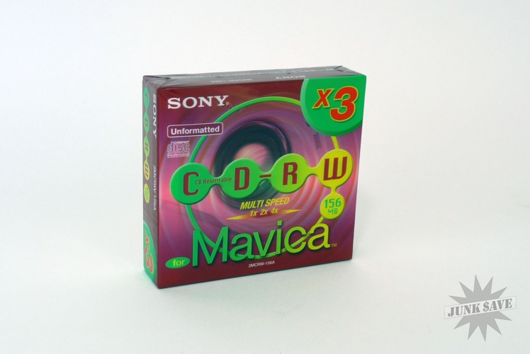 Sony Mavica CD-RW Disc 3-Pack New 156 MB