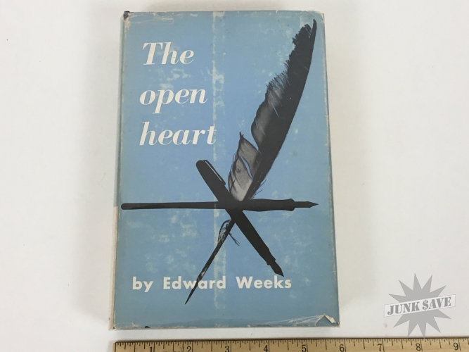 The Open Heart Edward Weeks Atlantic Signed 1st Edition