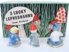 3 Lucky Leprechauns Wade Porcelain Figurines With Box Ireland