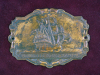 Atwater Kent Radio Plaque Name Plate Brass Sailing Ship