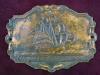Atwater Kent Radio Plaque Name Plate Brass Sailing Ship