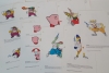 Star Fox Kirby Wario Official Nintendo Character Information Reference Sheets