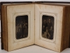 Leather Photograph Album 17 Tintypes 26 CDVs Civil War 1860s Face Book