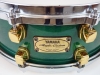 Yamaha Maple Custom Snare Drum Green with Gold Lugs